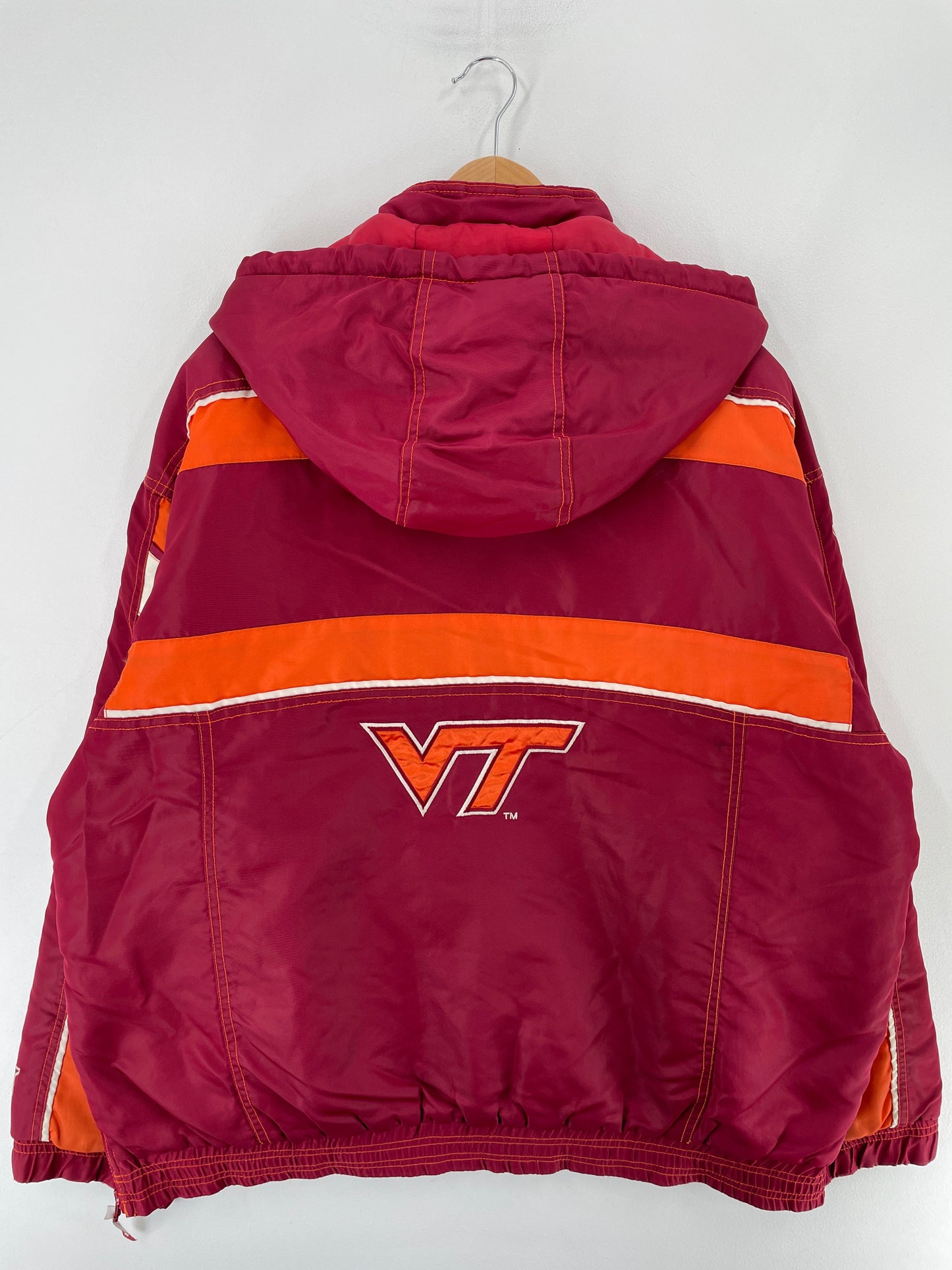 90’s STARTER x VIRGINIA TECH Size XL Vintage College Padded Nylon Jacket / F6992N
