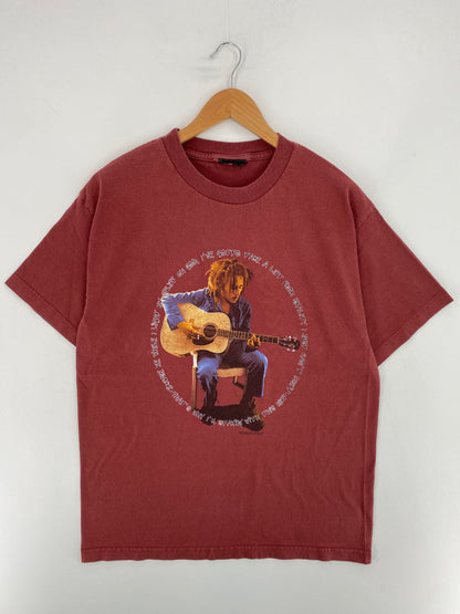 90's BOB MARLEY Size No Tag (Approx.L) Vintage Music T-Shirt / E9348T