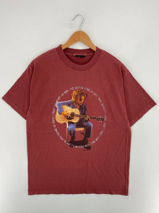 90's BOB MARLEY Size No Tag (Approx.L) Vintage Music T-Shirt / E9348T