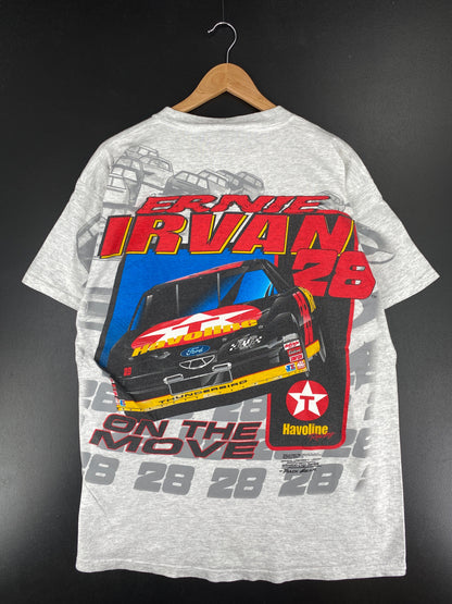 90's ERNIE IRVAN Size XL Vintage Racing T-shirt / E8218T