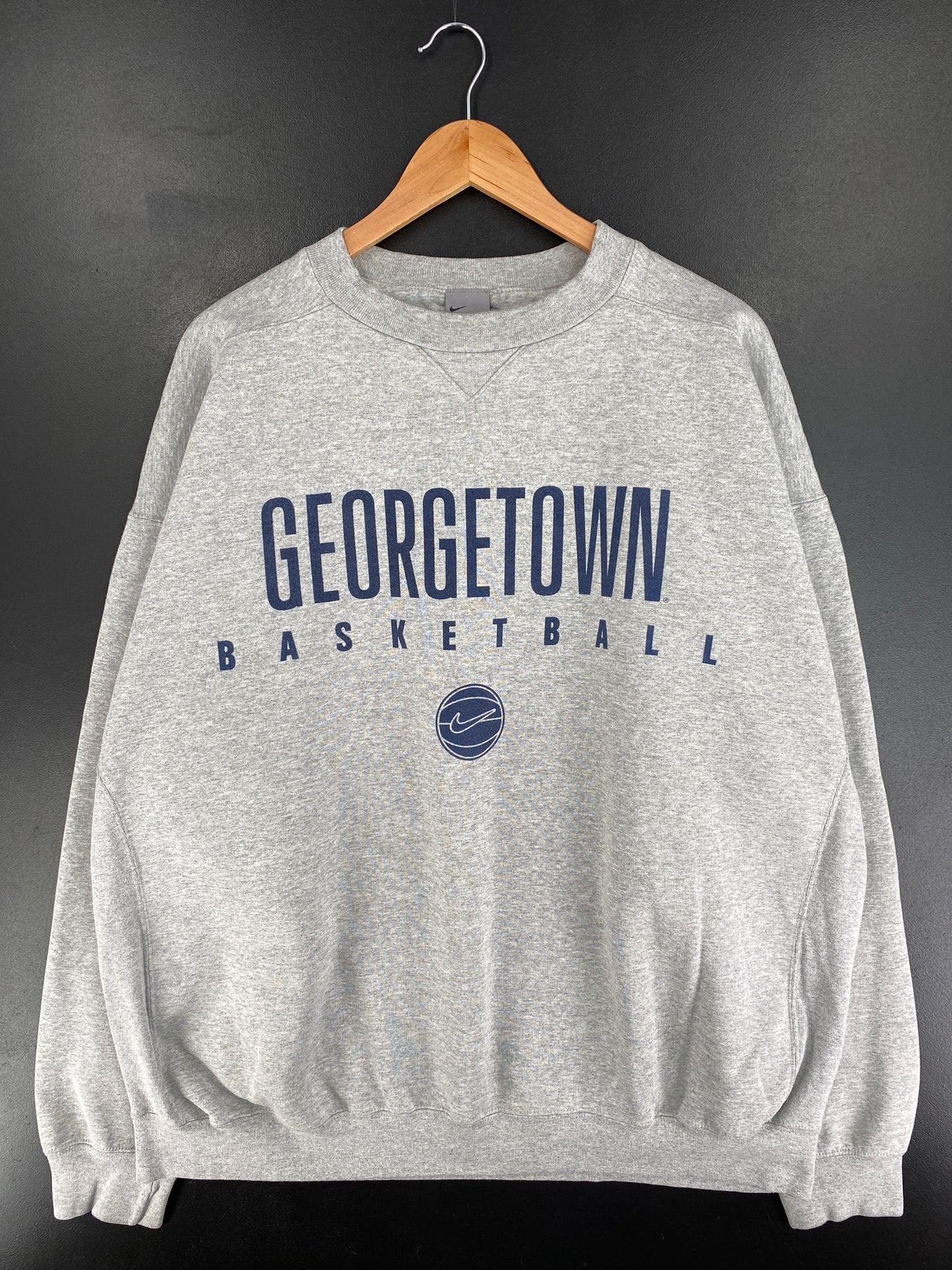 00' NIKE GEORGETOWN Size XXL Vintage College Sweat-Shirt / E9382S