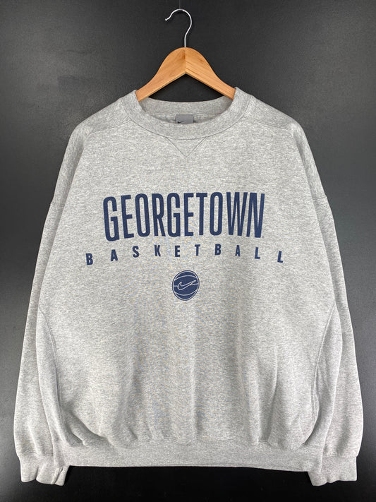 00' NIKE GEORGETOWN Size XXL Vintage College Sweat-Shirt / E9382S