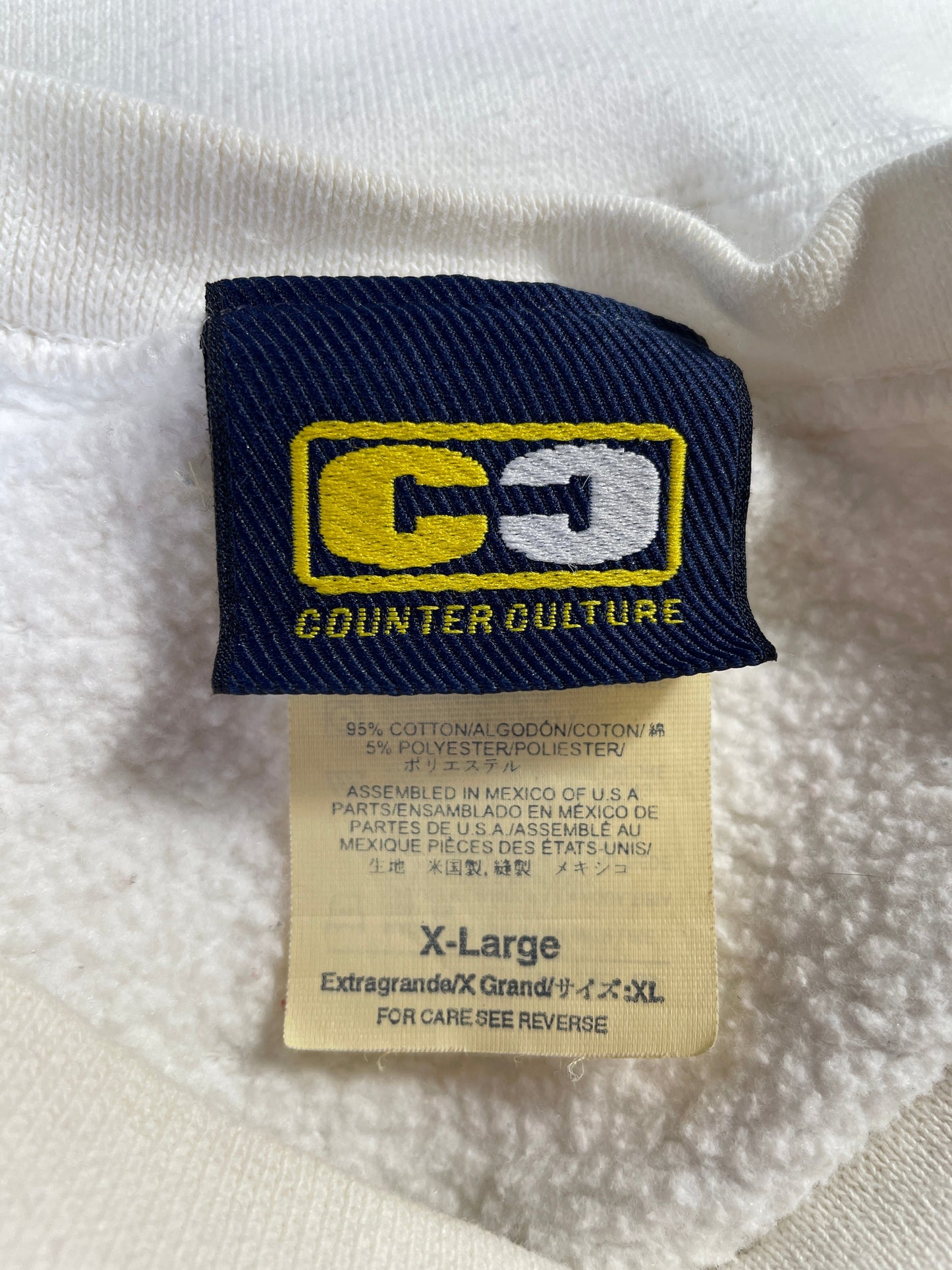 (XL) 90’s COUNTER CULTURE Sweat-shirt / A0167S