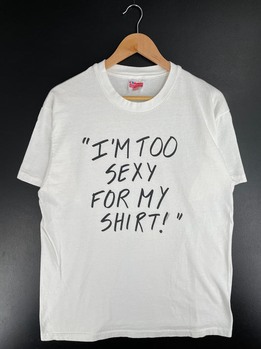 90’s I'M TOO SEXY Made in USA Size L Vintage T-Shirt / F1509T