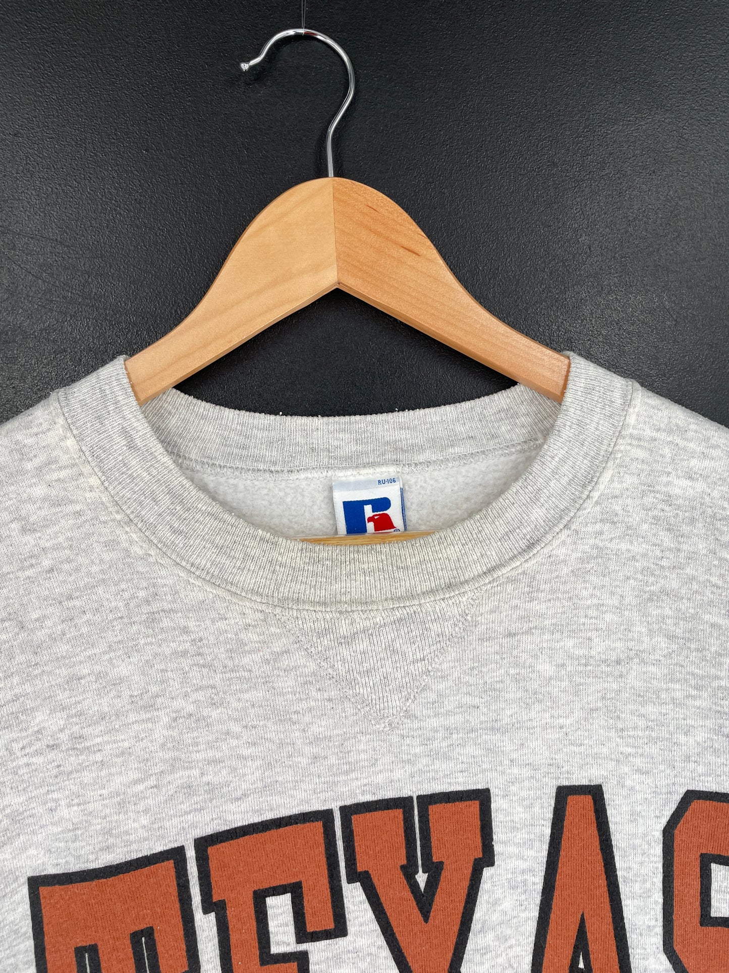 90's RUSSELL x TEXAS Made in USA Size XL Vintage College Sweat shirt / F856S