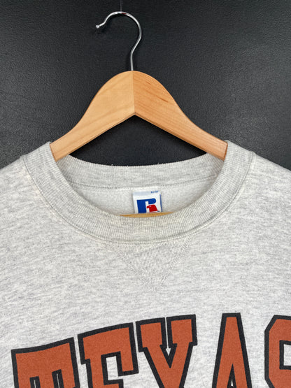 90's RUSSELL x TEXAS Made in USA Size XL Vintage College Sweat shirt / F856S