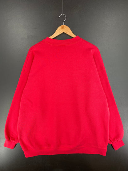 00' UNIVERSITY OF NEBRASKA Approx. Size XL Vintage College Sweat-shirt / F3100S