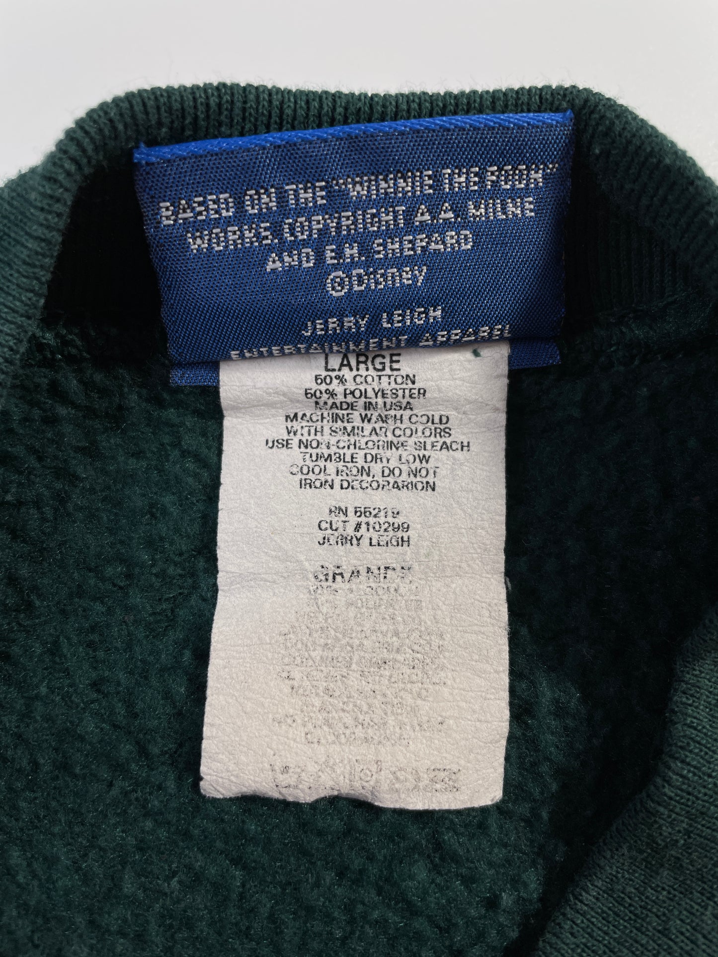 90's DISNEY WINNIE THE POOH Made in USA Size L Vintage Sweat-shirt / F68S