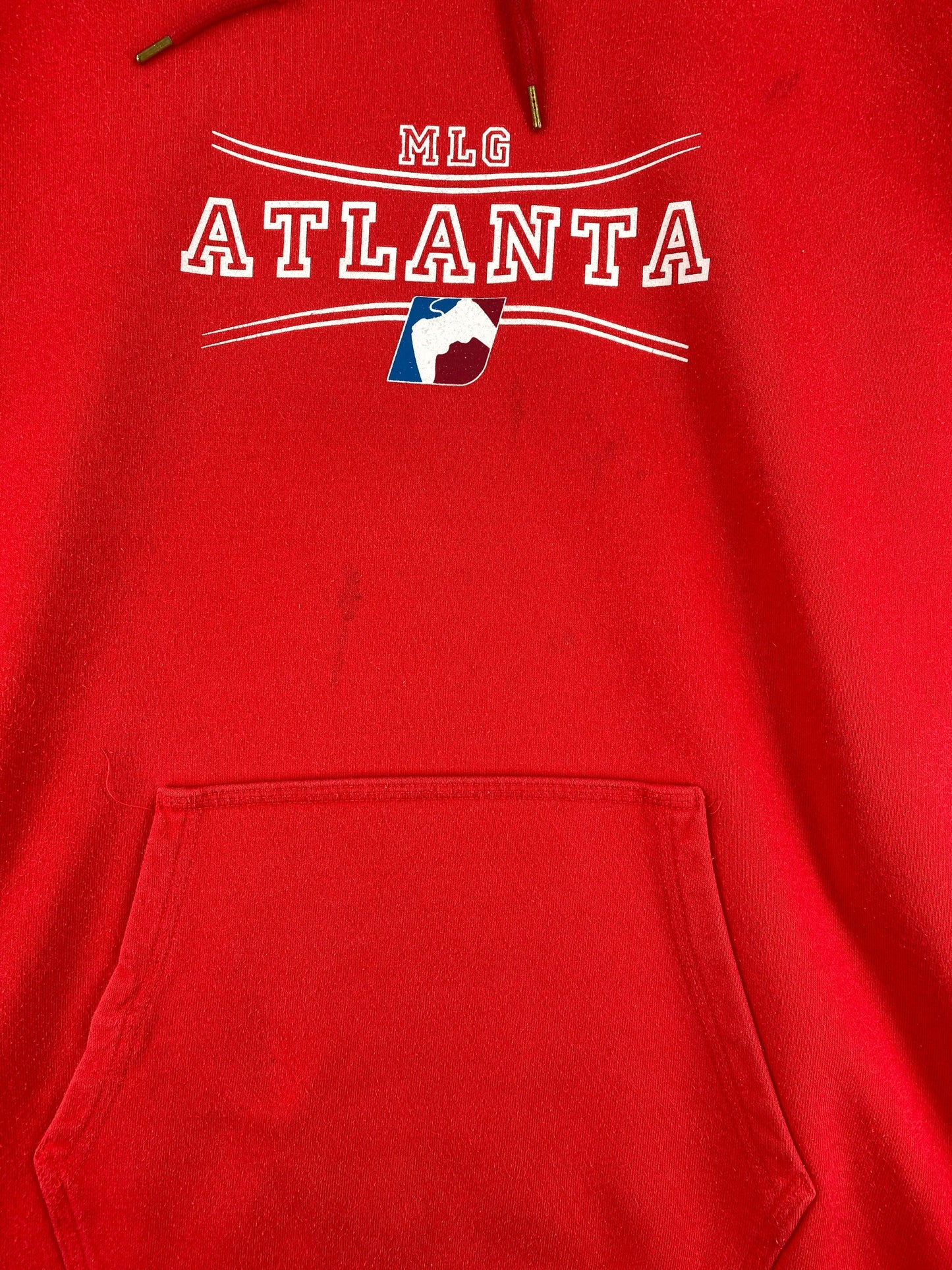 Vintage NIKE x MLG ATLANTA Size XXL Vintage Hoodie Sweat-Shirt / G1199S