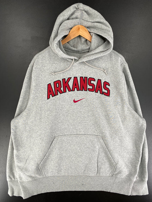 Vintage NIKE x ARKANSAS Size XXL College Hoodie Sweat Shirt / E9977S