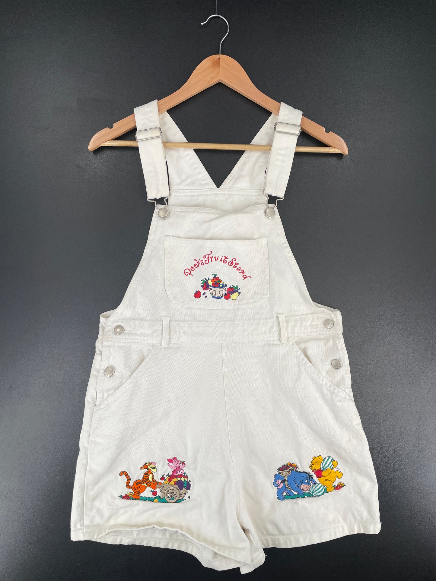 00' DISNEY WINNIE THE POOH Size S Vintage Denim Overall / E7889P