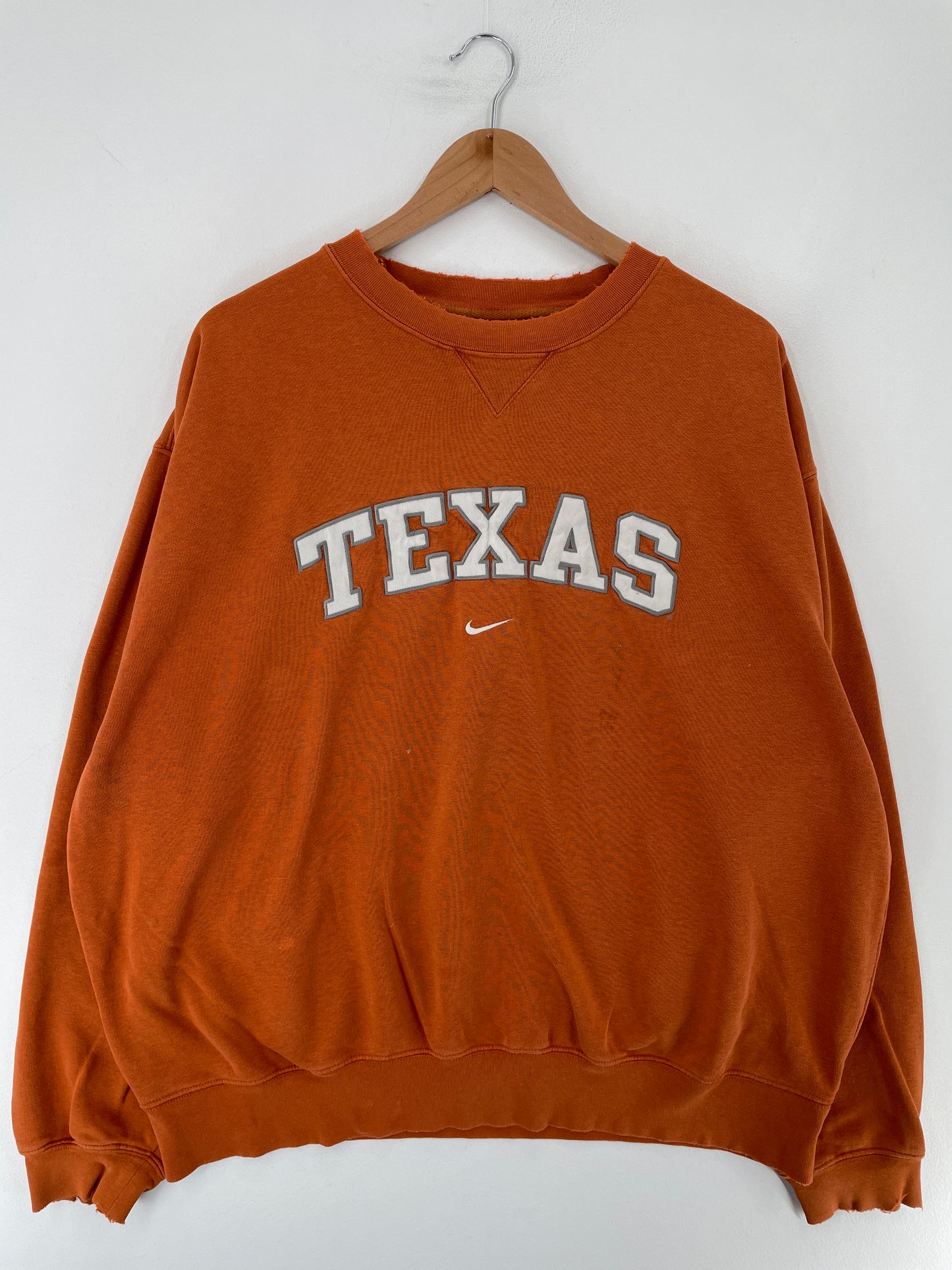 00' NIKE x TEXAS Size XL Vintage College Sweat shirt / E8454S