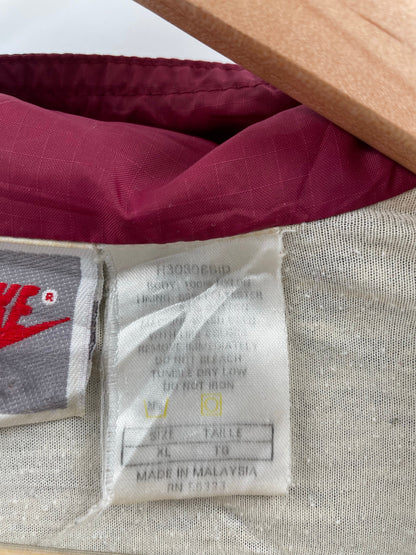 90's NIKE SILVER TAG Size L Vintage Zip-up Nylon Jacket / G3216N