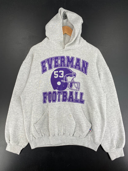 90’s EVERMAN Size L Vintage Hoodie College Sweat shirt / E9214S