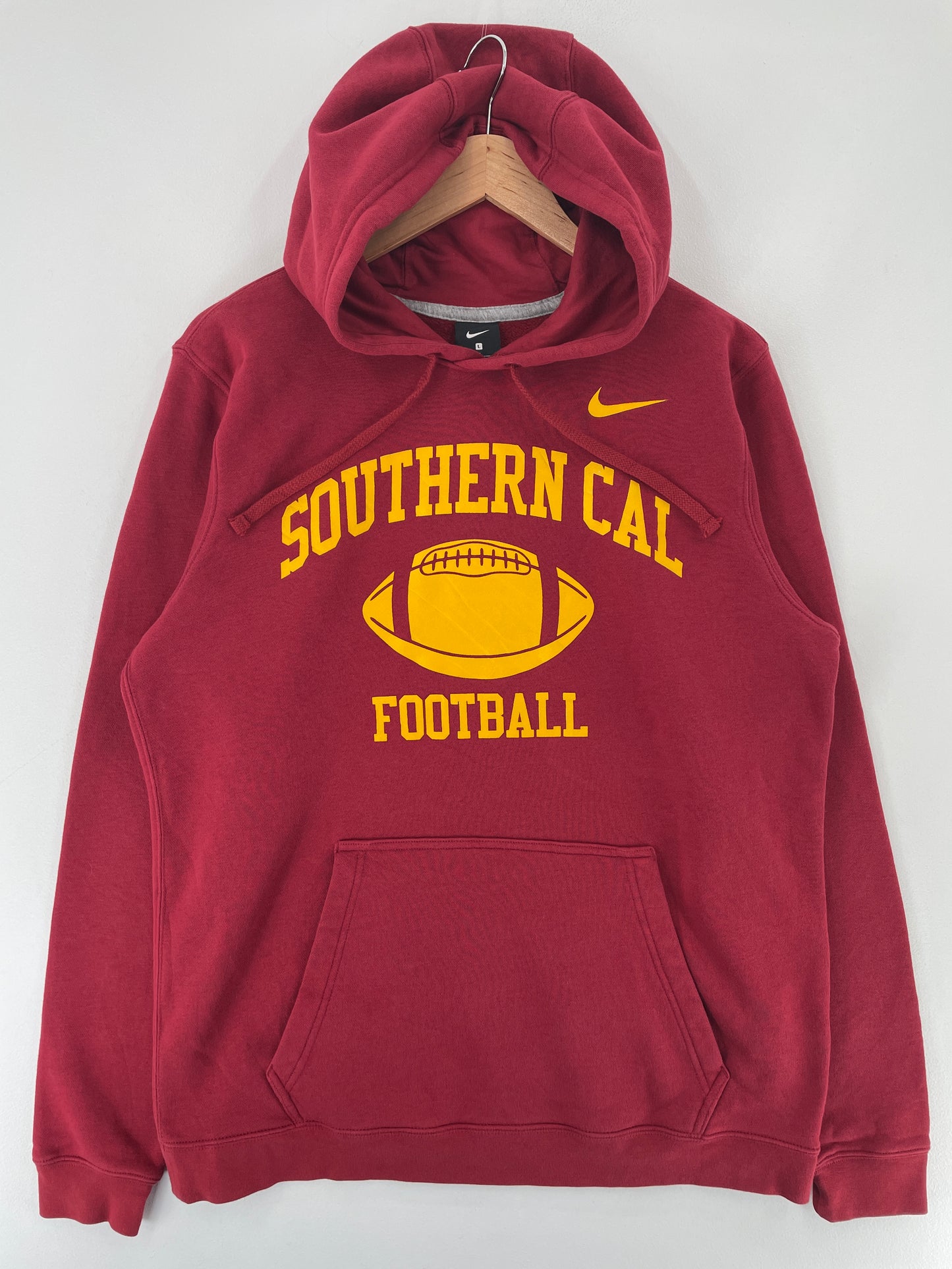 Vintage NIKE x SOUTHERN CAL FOOTBALL Size L Vintage College Hoodie Sweat-Shirt / E7397S