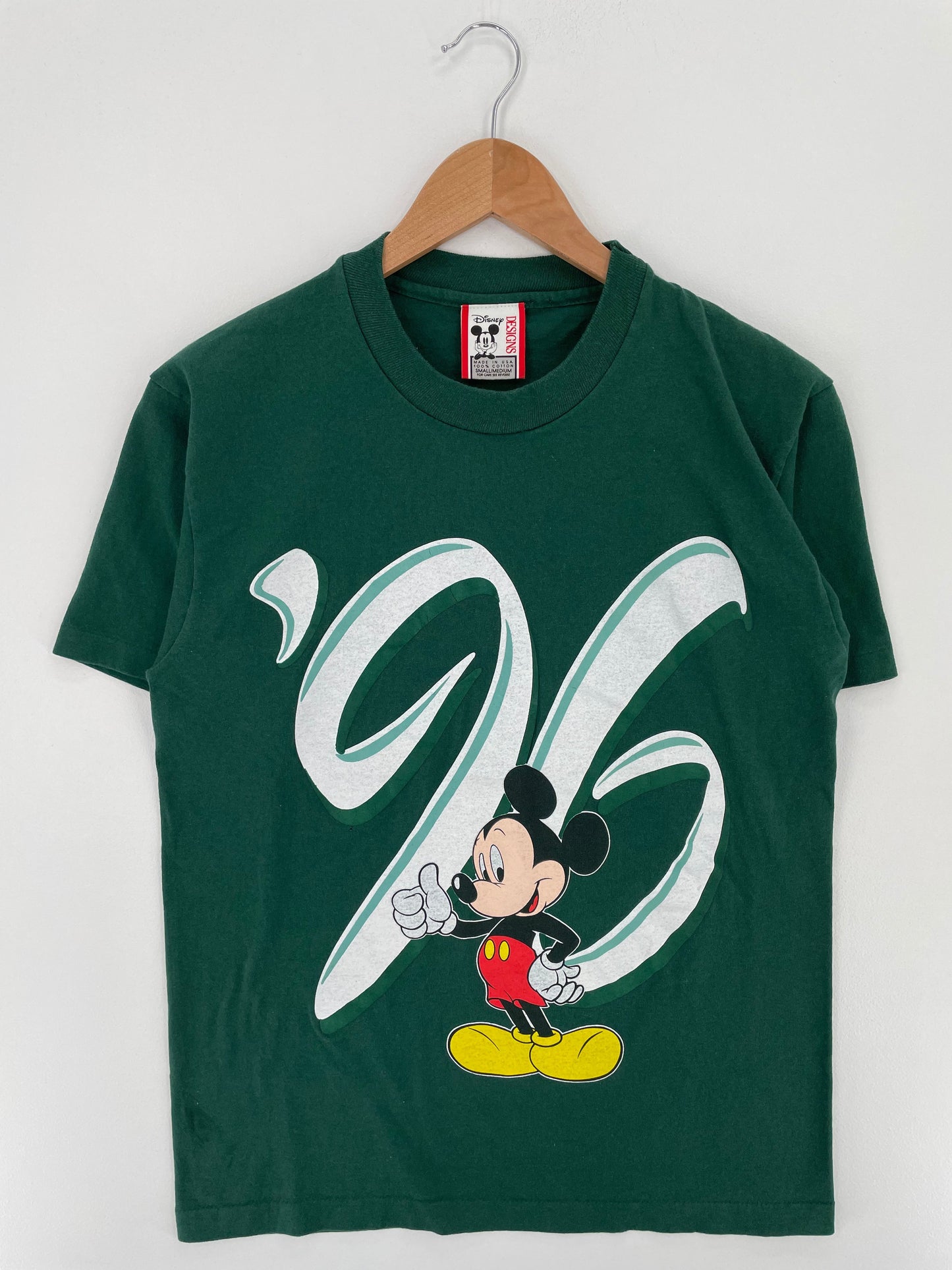 90' DISNEY MICKEY Made in USA Size S-M Vintage T-Shirt / F890T