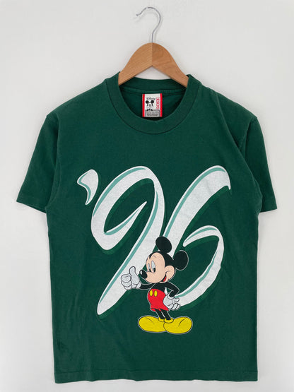 90' DISNEY MICKEY Made in USA Size S-M Vintage T-Shirt / F890T