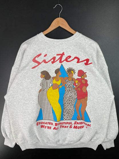 1997 MILLION WOMAN Size Approx.XL Vintage Sweat-Shirt / F1615S