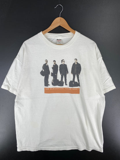 .2001 U2 ELEVATION TOUR Made in USA Size XXL Vintage Music T-Shirts /  F965T