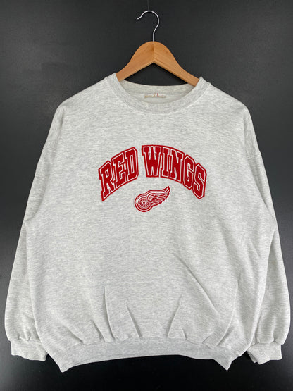 Vintage DETROIT RED WINGS Size Approx.XL Vintage NHL Sweat-Shirt / F362S