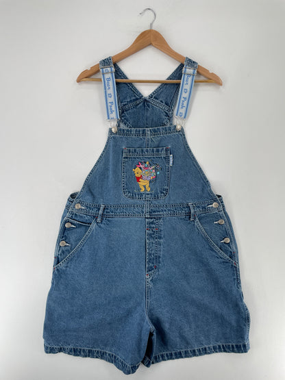 00' DISNEY WINNIE THE POOH Size XL Vintage Denim Overall / E7849P