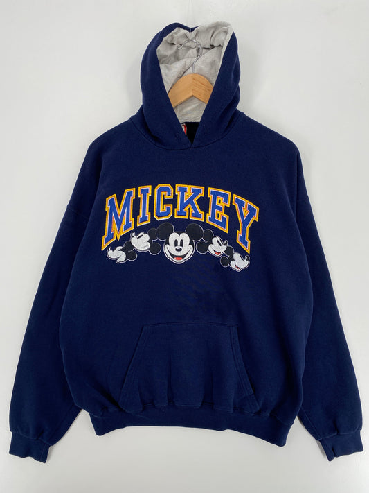 90's DISNEY MICKEY Made in USA Size XL Vintage Hoodie Sweat-shirt / G4791S