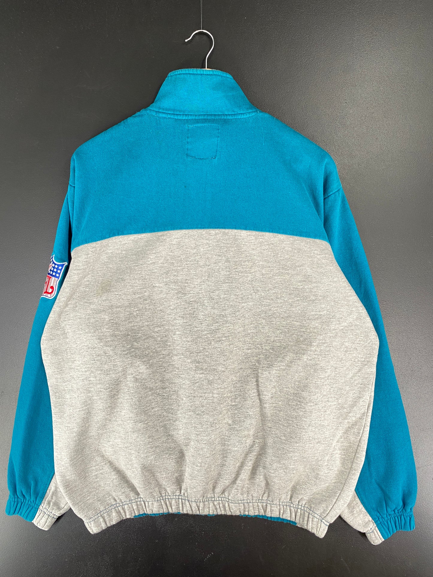 Vintage JACKSONVILLE JAGUARS Size L NFL Half-Zip Sweat-Shirt / E7646S
