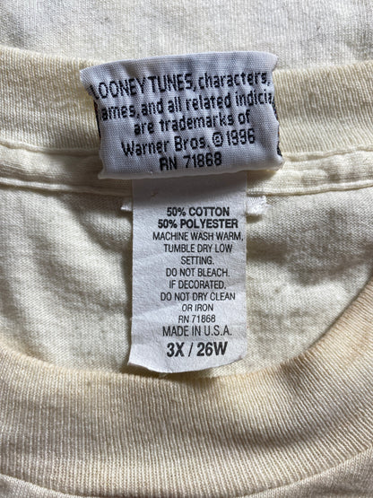 (XXXL) 1996 LOONEY TUNES DAFFY DUCK Vintage T-Shirts / A0821T
