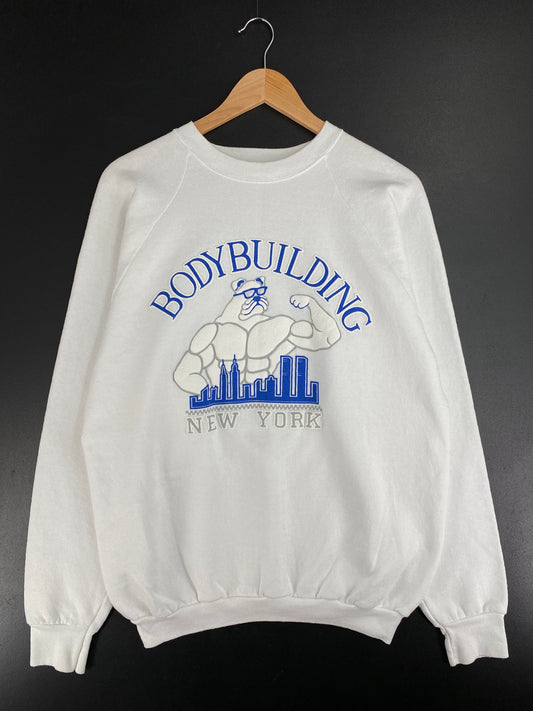 90's BODYBUILDING Made in USA Size XL Vintage Sweat-shirt / F1716S