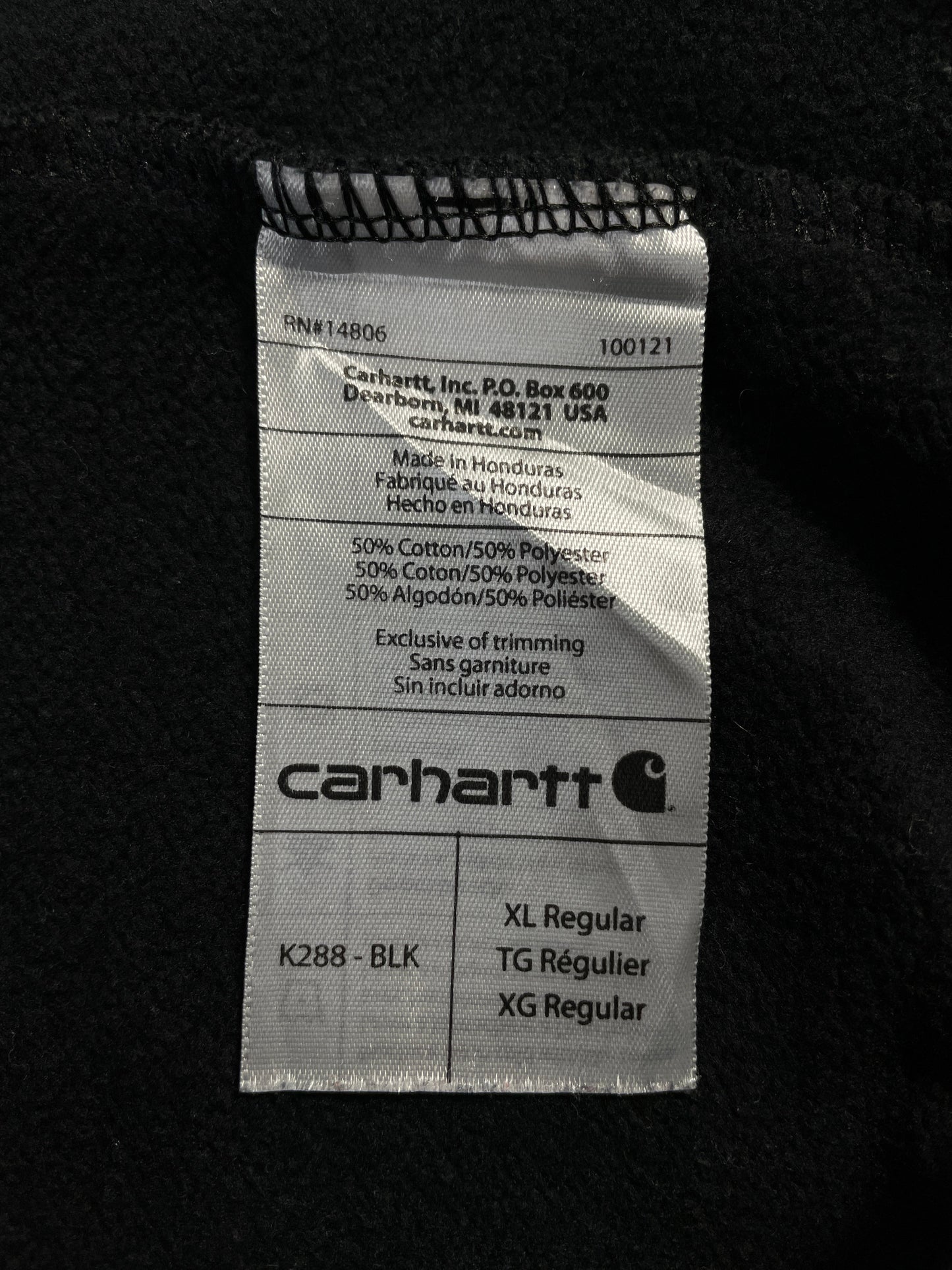 Vintage CARHARTT Size XL Hoodie Sweat-Shirt / F4583S