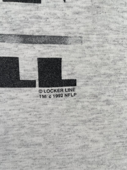 1992 LOS ANGELES RAIDERS Size Approx.XL Vintage NFL T-shirt / E7930T