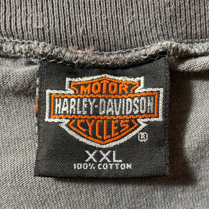 90’s HARLEY DAVIDSON Made in USA Size XXL Vintage Long Sleeve T-Shirt / E9671T