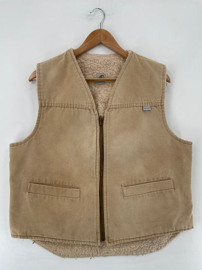 .90's CARHARTT Made in USA Size L Vintage Duck Vest / E7550J