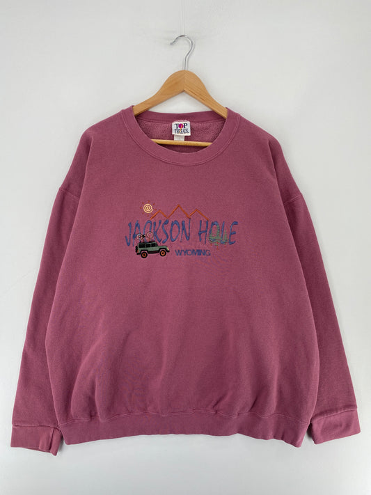 90’s JACKSON HOLE Made in USA Size XXL Sweat-Shirt / E6940S