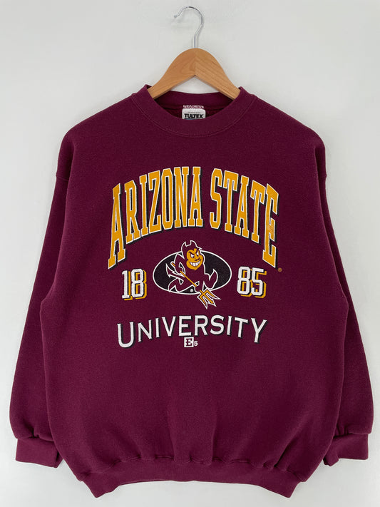 90's ARIZONA STATE UNIVERSITY Made in USA Size L Vintage College Sweat-Shirt / E7148S