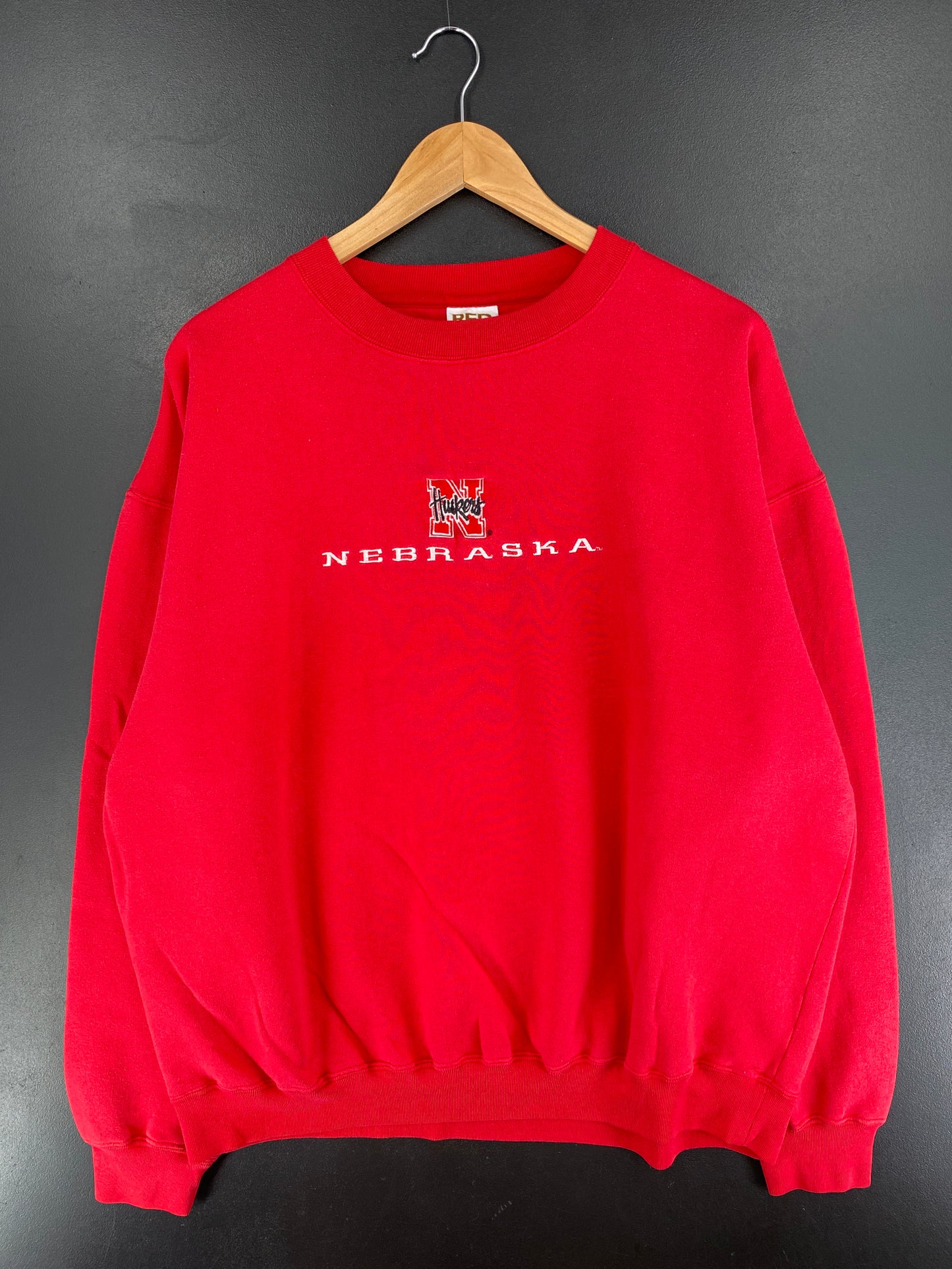 90’s NEBRASKA HUSKERS Size XL College Sweat-shirt / E8733S