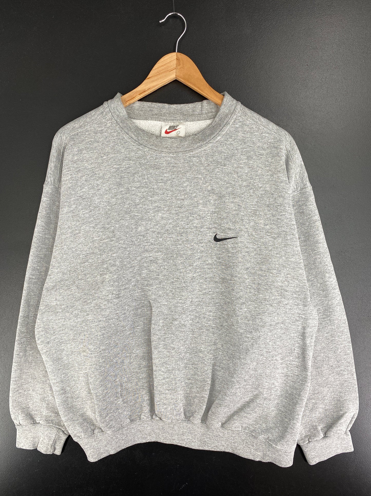 90s' NIKE MINI SWOOSH Made in USA Size L Vintage Sweat-Shirt / F495S