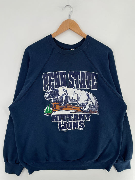 .1989 PENN STATE Made in USA Size XL Vintage College Sweat-Shirt / F2968S