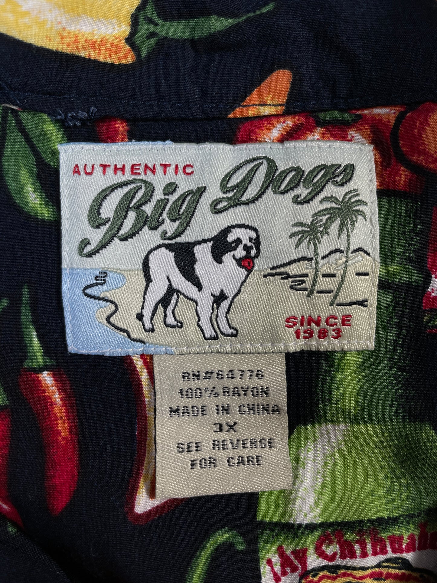 Vintage BIG DOG Size XXXL Button Down Shirt / G2064B