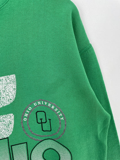 90's OHIO BOBCATS Made in USA Size XL Vintage College Sweat-shirt / F1489S