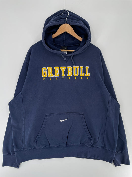 Vintage NIKE x GREYBULL FOOTBALL Size XXL Vintage College Hoodie Sweat Shirt / F5848S