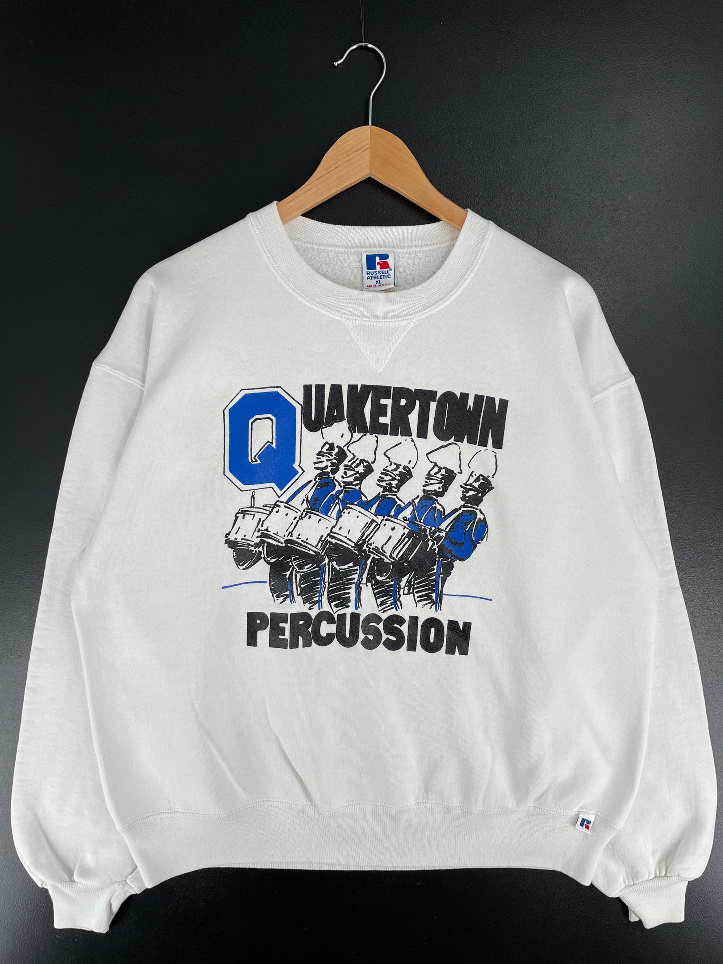 90's RUSSELL x QUAKERTOWN PERCUSION Made in USA Size XL Vintage Sweat-Shirt / G5683S