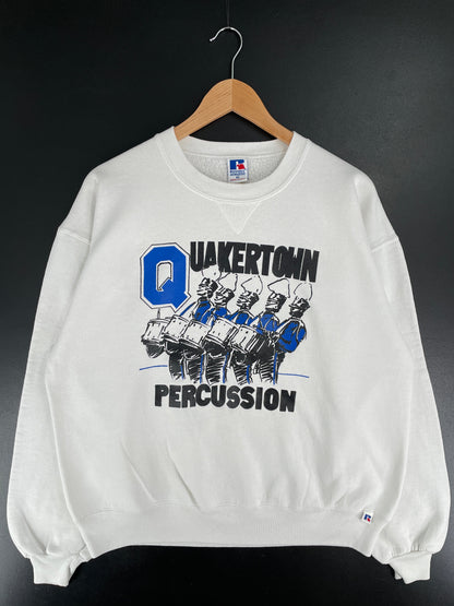 90's RUSSELL x QUAKERTOWN PERCUSION Made in USA Size XL Vintage Sweat-Shirt / G5683S