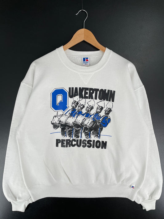 90's RUSSELL x QUAKERTOWN PERCUSION Made in USA Size XL Vintage Sweat-Shirt / G5683S