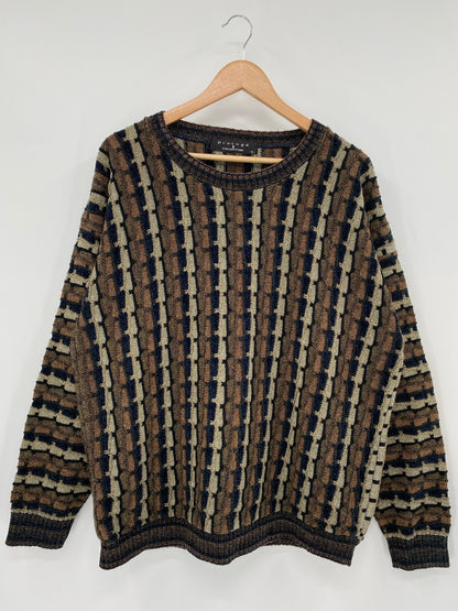 Vintage 3D COOGI- Style Size L Knit Sweater / F1804K