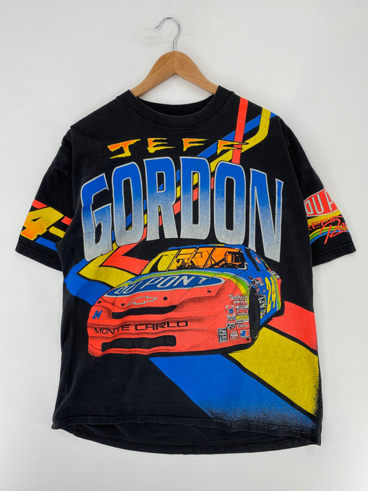 1995 NASCAR JEFF GORDON Made in USA Size L Vintage Racing T-Shirt / E8740T