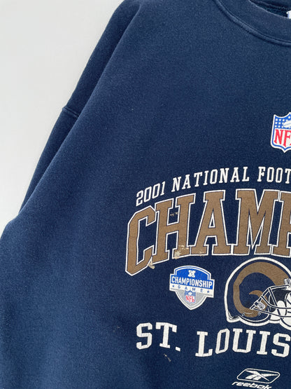 2001 ST. LOUIS RAMS Size XL Vintage NFL Sweat-Shirt / F5200S