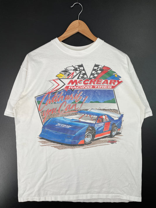 90's MC CREARY Made in USA Size XL Vintage Racing T-Shirt / F714T