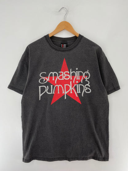 90's SMASHING PUMPKINS Made in USA Size L Vintage Music T-Shirt / E7259T