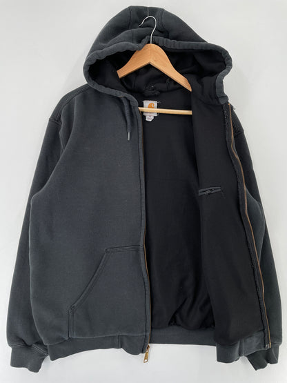 Vintage CARHARTT Size M Zip Up Hoodie Sweat-Shirt / F222S